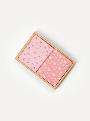 Heart & Petal Swaddle Duo
